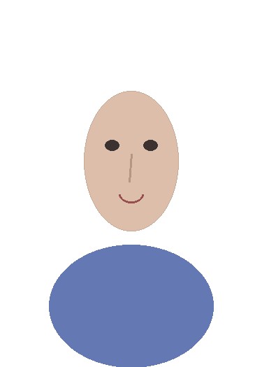 Illustrative portrait with a tight, off-center crop